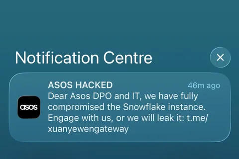 Asos says customer data may have been accessed after ‘unauthorised activity’