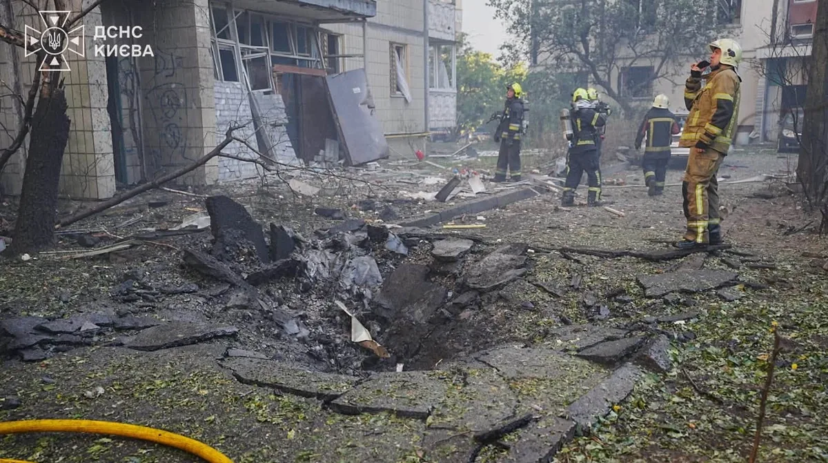 Russian drone hits nine-storey building in Kyiv: one killed, one injured