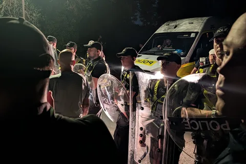 Man, 42, is first person arrested after anti-migrant protests in Portsmouth