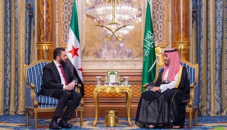 Syria’s al-Sharaa, Saudi Crown Prince discuss bilateral ties in Riyadh