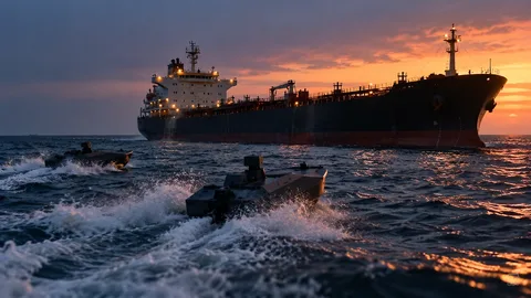 Танкер с нефтью под флагом Либерии в Чёрном море атаковали безэкипажные катера
