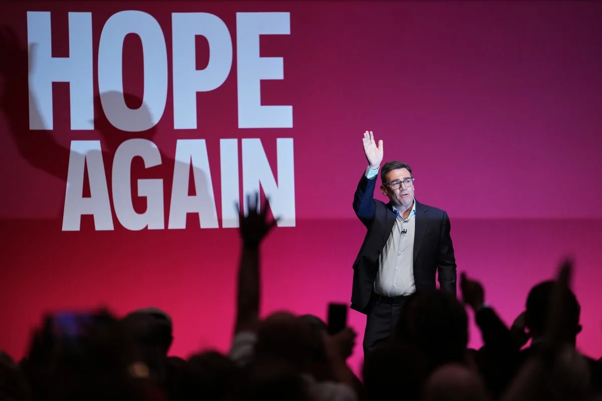 Andy Burnham pledges a big shakeup for Britain in a high-risk political speech