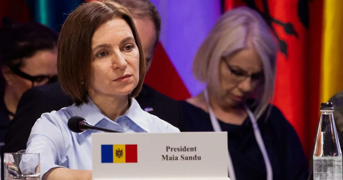 Sandu slams Russia as attack debris hits Moldova in latest airspace violation