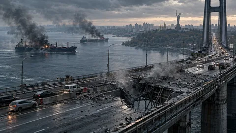 Минобороны подтвердило новый удар по Северном мосту в Киеве