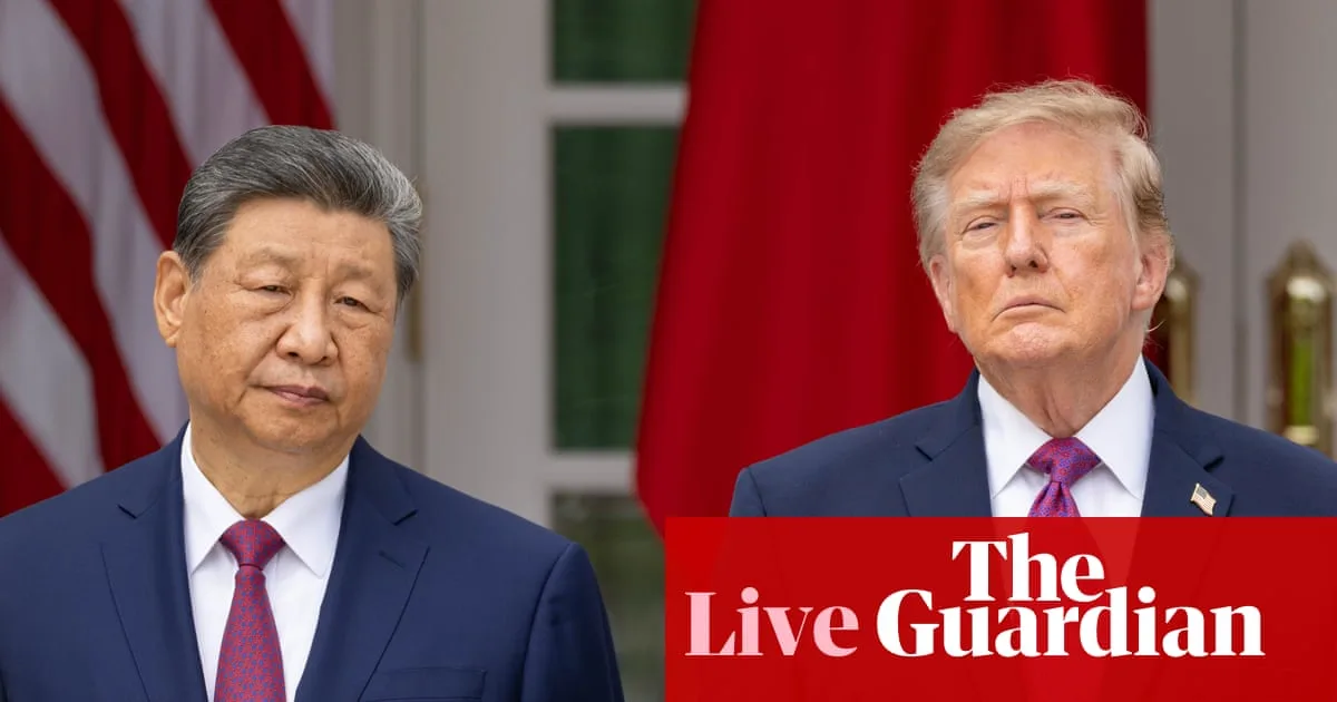 Trump-Xi live updates: leaders of US and China to talk AI and trade in major Washington meeting
